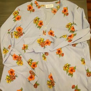 Floral/Striped blouse